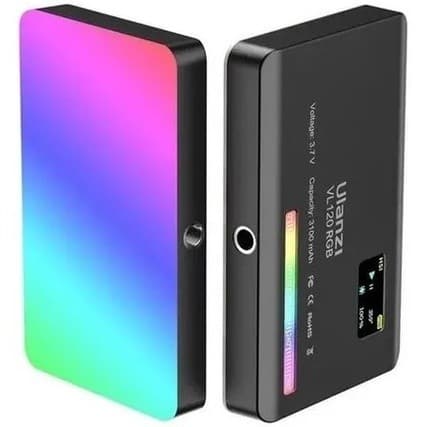 Ulanzi Vl120 Rgb Led Video Light 2500k-9000k - Iluminador Recarregável Ulanzi Vl120 Rgb
