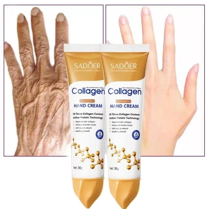 30G Creme Para As Mãos Beleza Saúde Loção Corporal Colágeno Anti Rugas Remoção Hidratante Nutritivo Esfoliante Clareamen