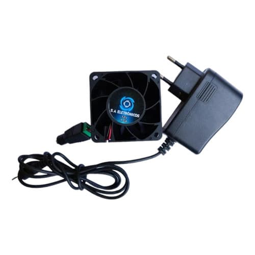 Kit Ventoinha  Fan Resfriamento De Aparelho Potente + Fonte