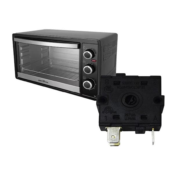 CHAVE SELETORA FORNO ELETRICO BRITÂNIA 16A 250V BFE41P BFE44P BFE55P BFE43 BFE49 XK1-222 ORIGINAL