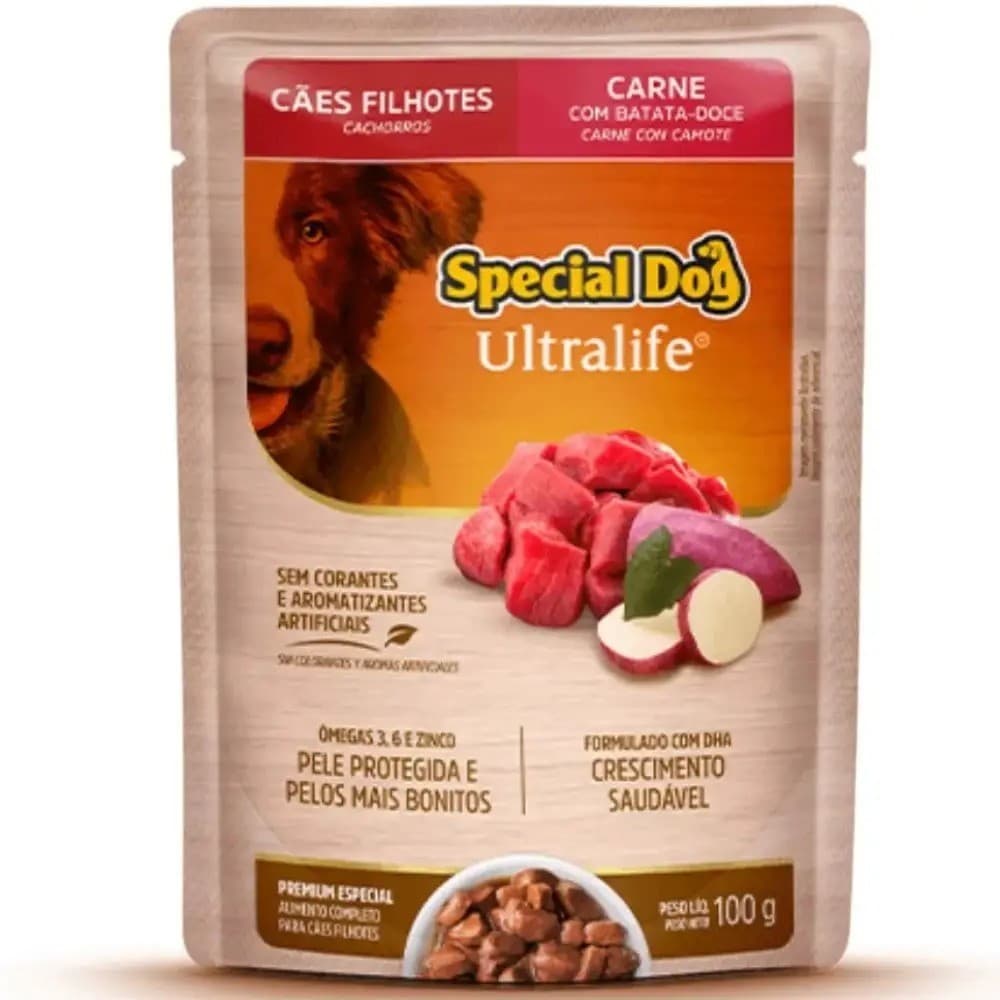 SACHÊ SPECIAL DOG CÃES FILHOTES CARNE 100G