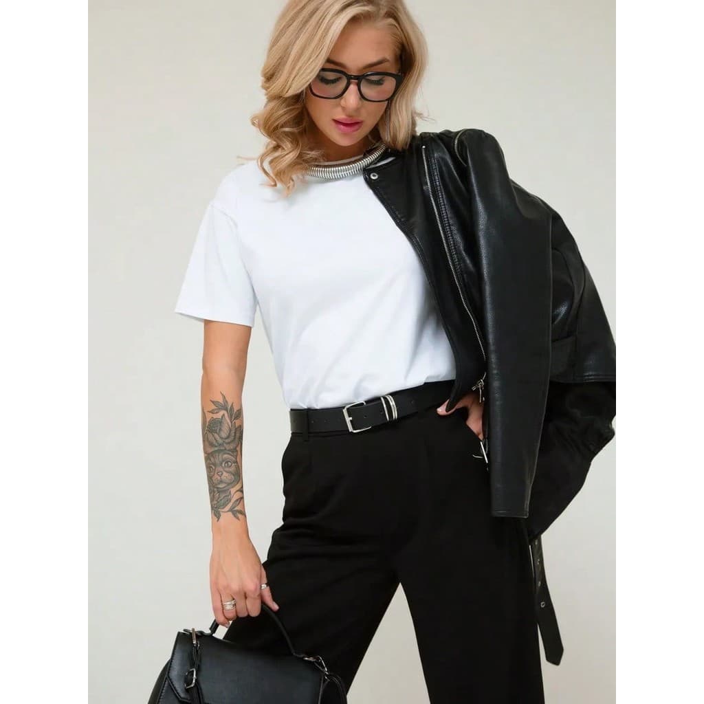 Camiseta Lisa Branca Feminina Várias Cores Básica Lançamento 100% Algodão Novo