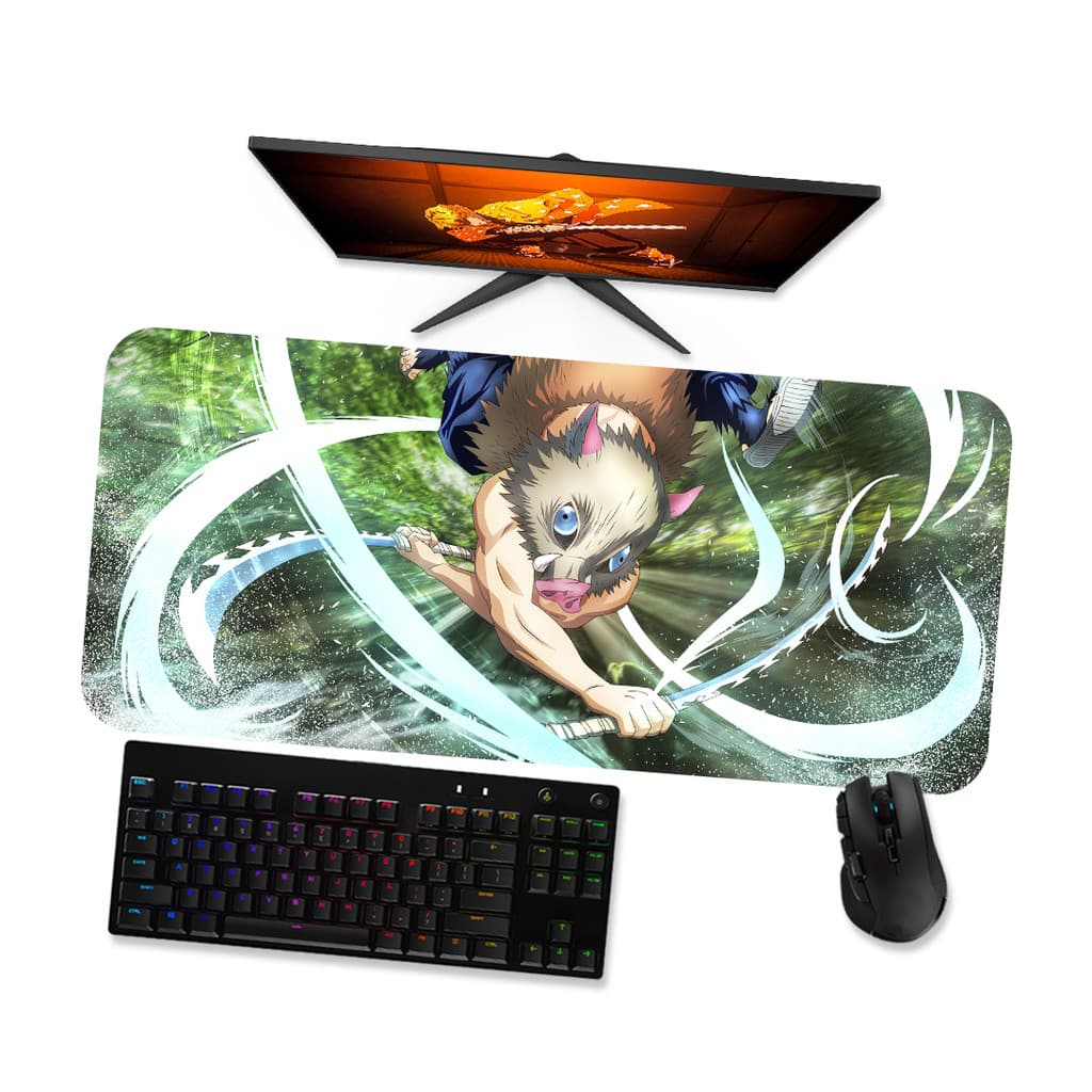 Mouse Pad Gamer Grande  DEMON SLAYER INOSUKE HASHIBIRA 2  90x40 80x40 60x40 70x30 45x40
