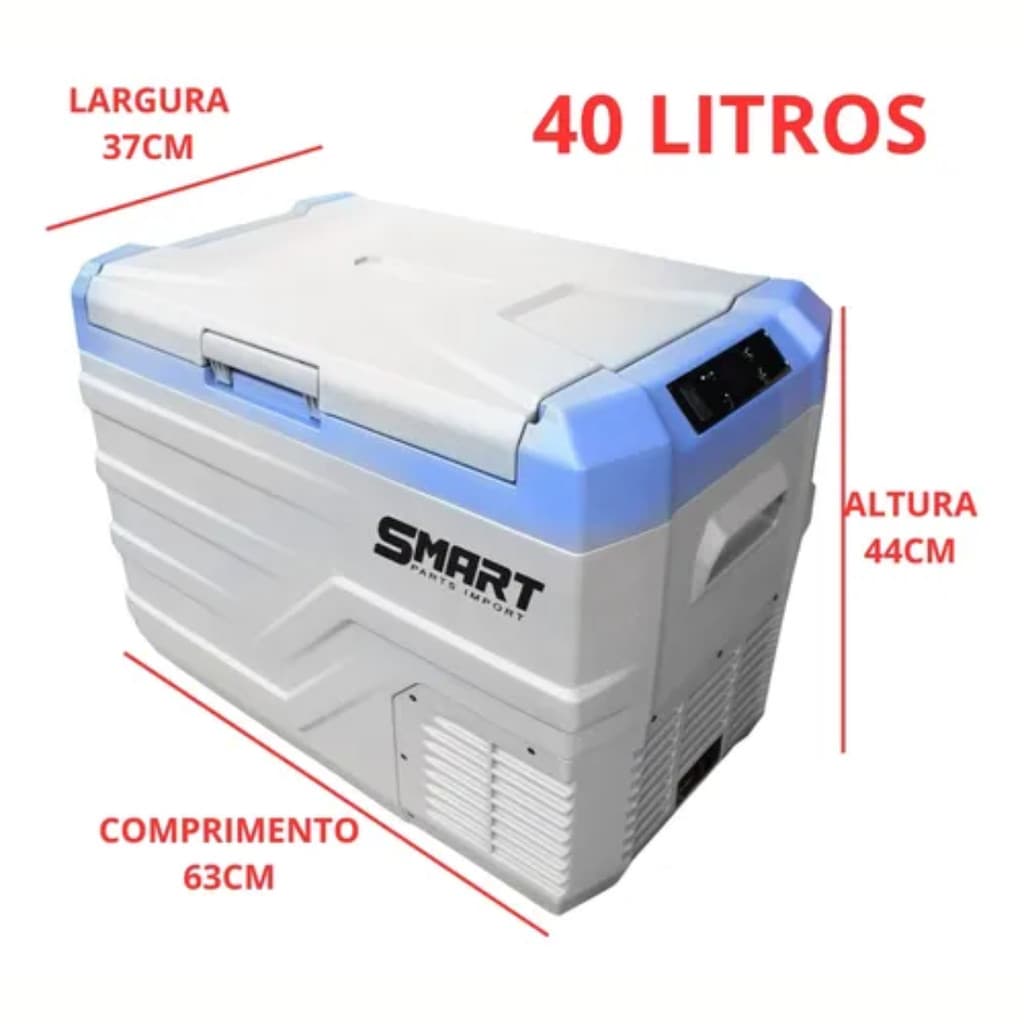 Geladeira Para Caminhão Portátil Smart 40L 12V 24V 110V 220V