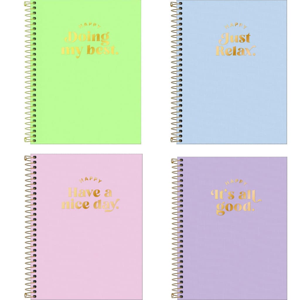 Caderno Colegial 1 Materia Happy 80 folhas - tilibra