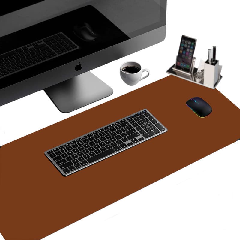 Tapete notebook 160x40 Deskpad Mesa Escritório + apoio copo
