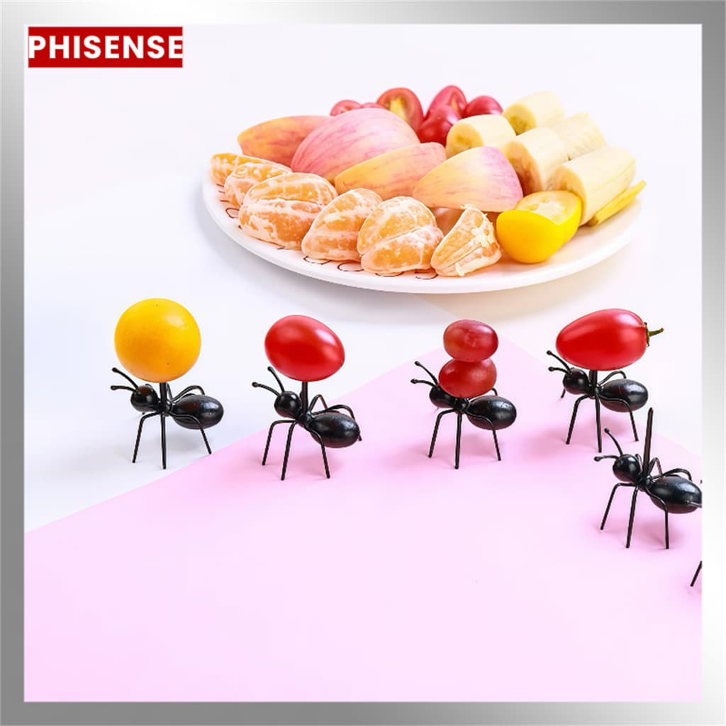 Kit 12-36 Pçs Palito Para Petisco Formigas Queijos Frutas Doces Pães Espetos Decorativo
