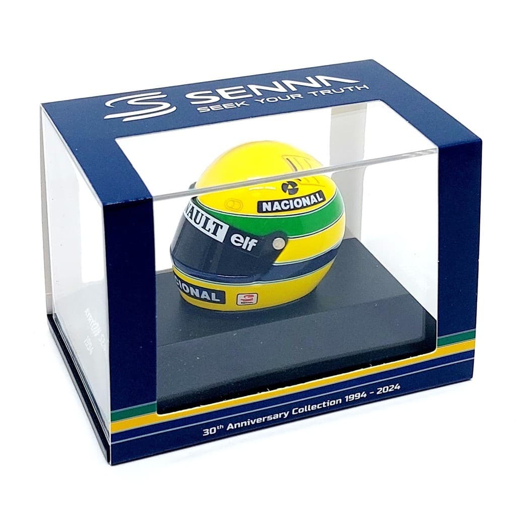 Miniatura Capacete Ayrton Senna Last Race Imola 1994 Esc 1:8