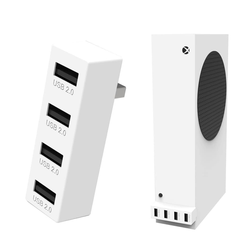Hub USB 2.0 De 4 Portas Para Xbox Series S , Adaptador De Expansão Divisor De Alta Velocidade Compatível Com Console