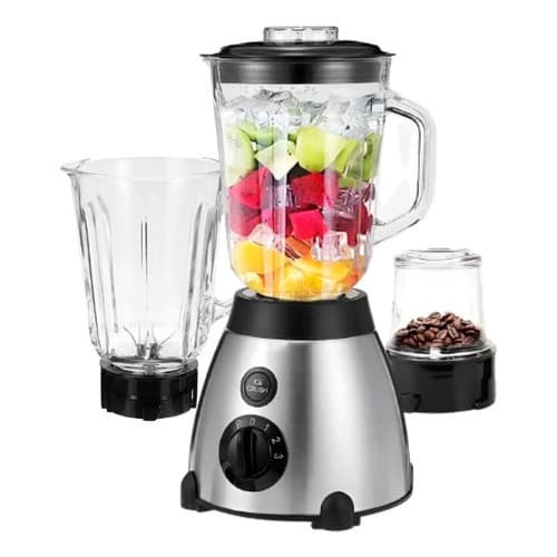 Liquidificador Suco Moedor Triturador 3 em 1 Com Jarra Copo De Vidro 1000w 1.5 Litros 110V/220V