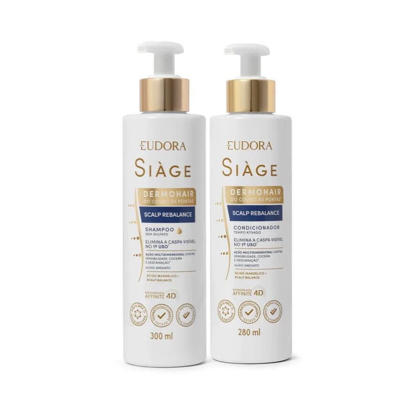 Combo Siàge Dermo Hair Scalp Rebalance: Shampoo 300ml + Condicionador 280ml - Eudora