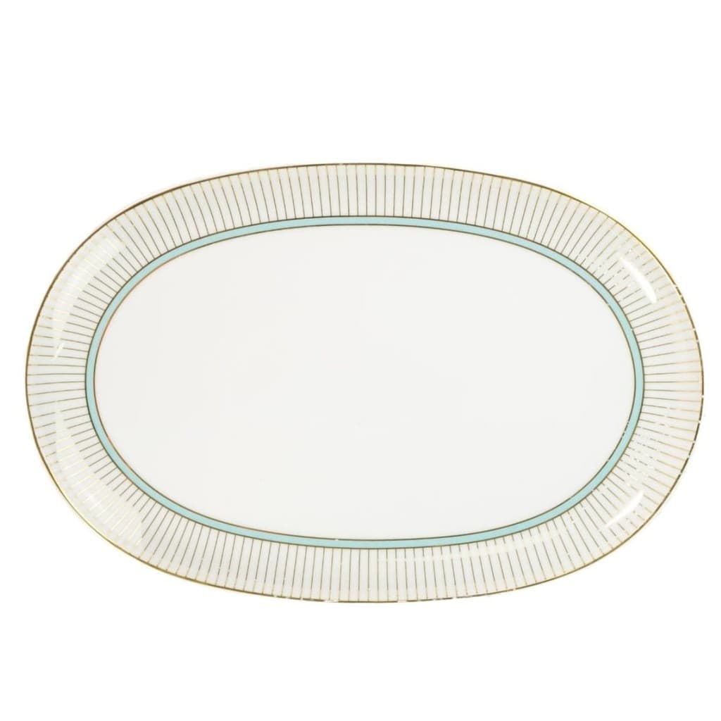 Travessa Rasa Oval 32cm Porcelana Schmidt - Dec. Audrey 2251