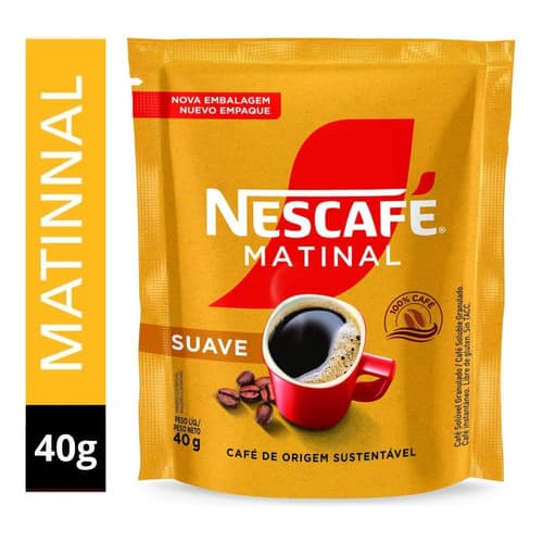 Café Solúvel Nescafé Matinal Suave Sachê 40g