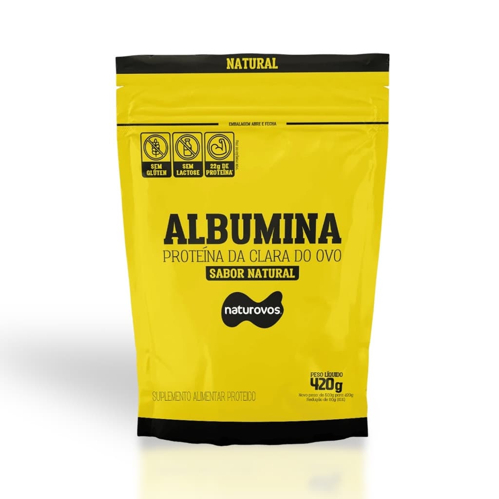 Albumina Refil 420g Naturovos Natural