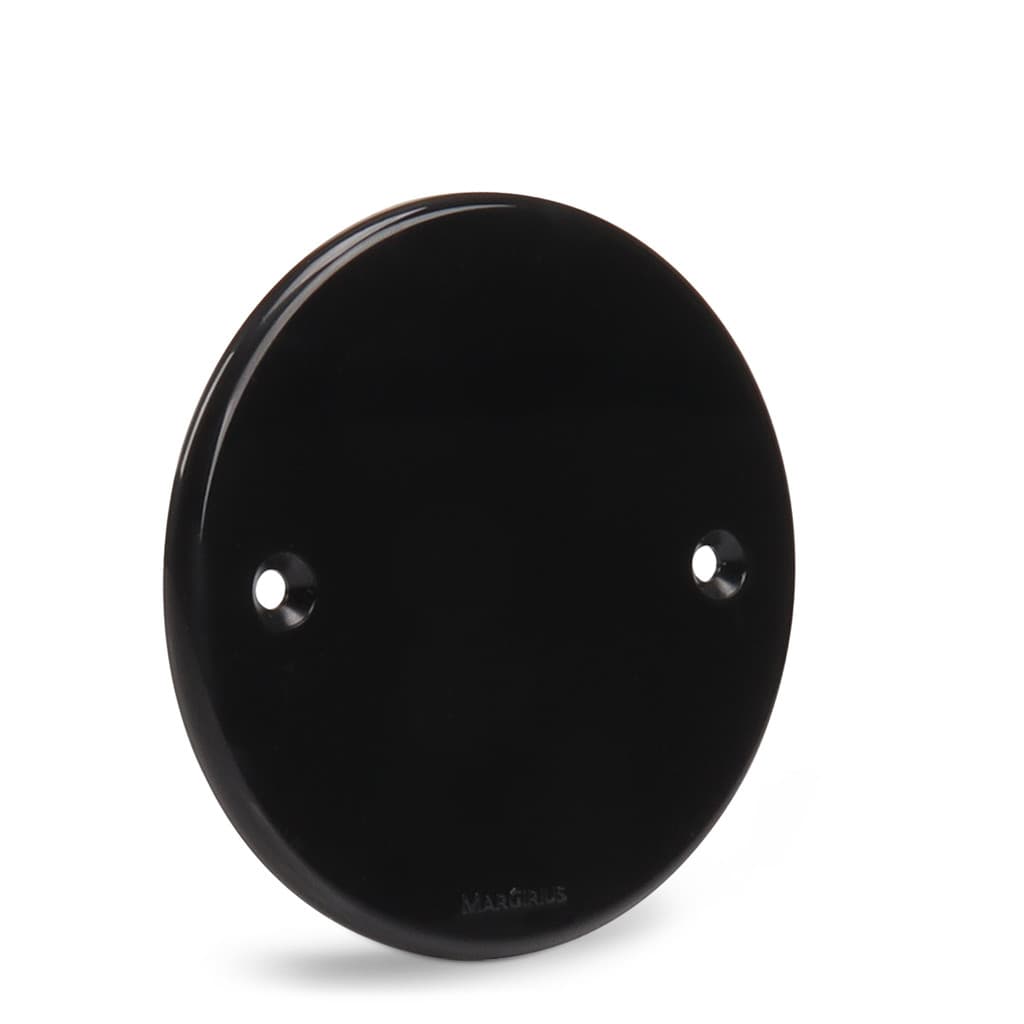 Tampa Cega para Teto Redonda 4" Preta Sleek Margirius