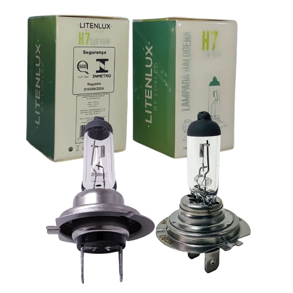 Par Lampada Carro Original H7 12V 55W Facil Instalar INMETRO