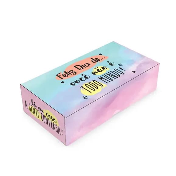 Kit Com 10 Unidades de Caixinhas Divertidas Feliz Dia Do Você Não é Todo Mundo