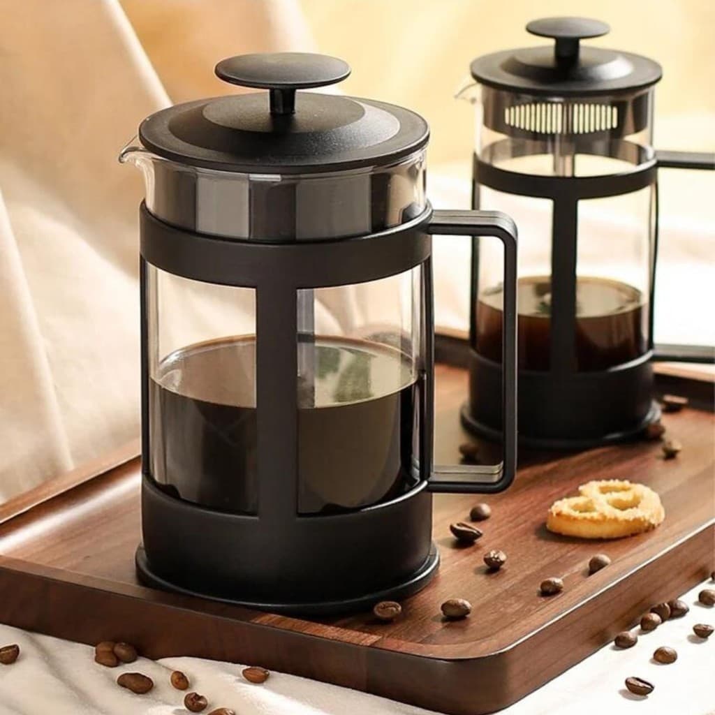 Prensa francesa Cafeteira Cremeira 600ml para Café e Chá em Vidro