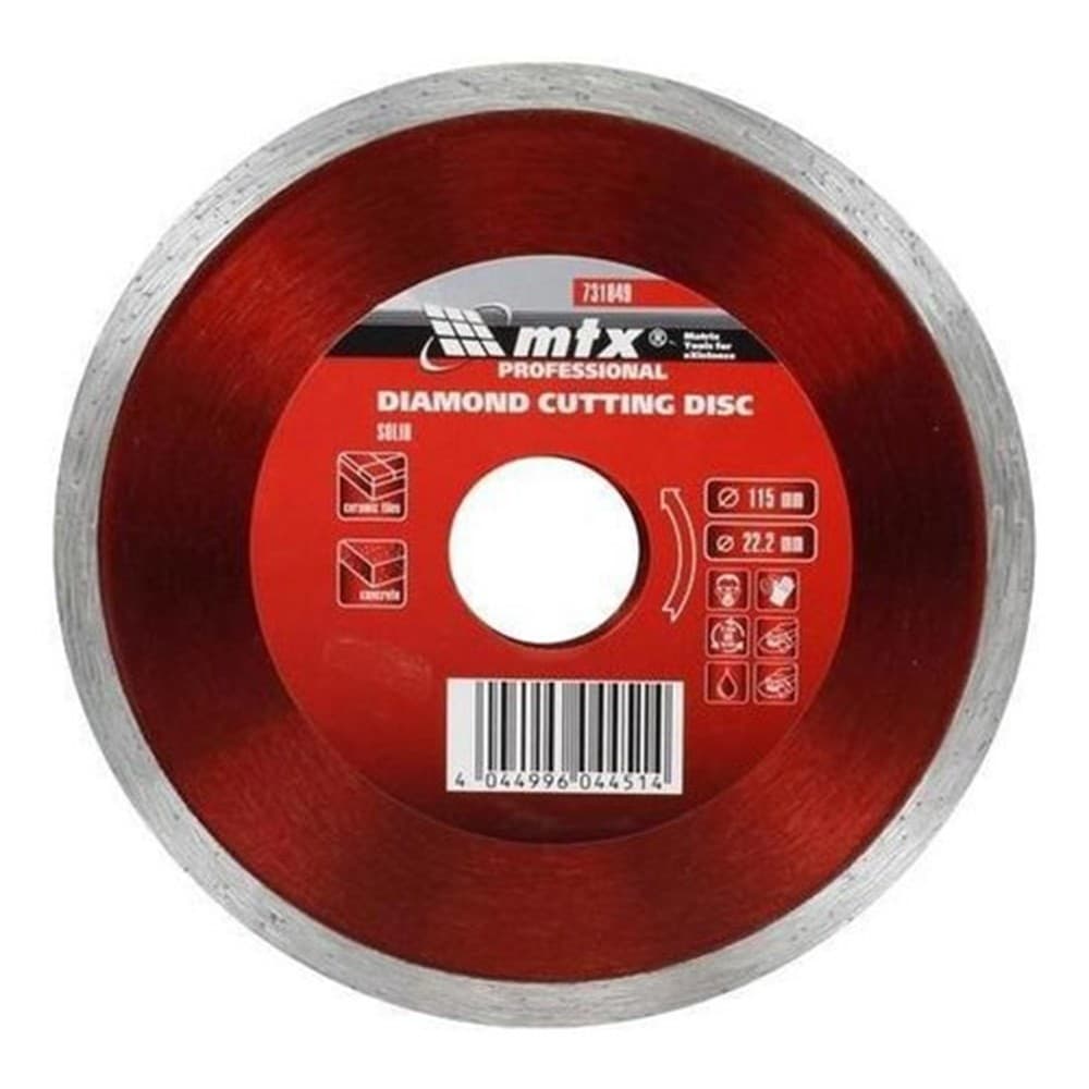 Disco De Corte Diamantados Liso 115x 2,0x 22,2mm- MTX