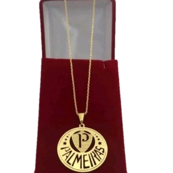 Colar Cordão  Palmeiras Masculino Feminino Unissex  Adulto Infantil Banhado 18k