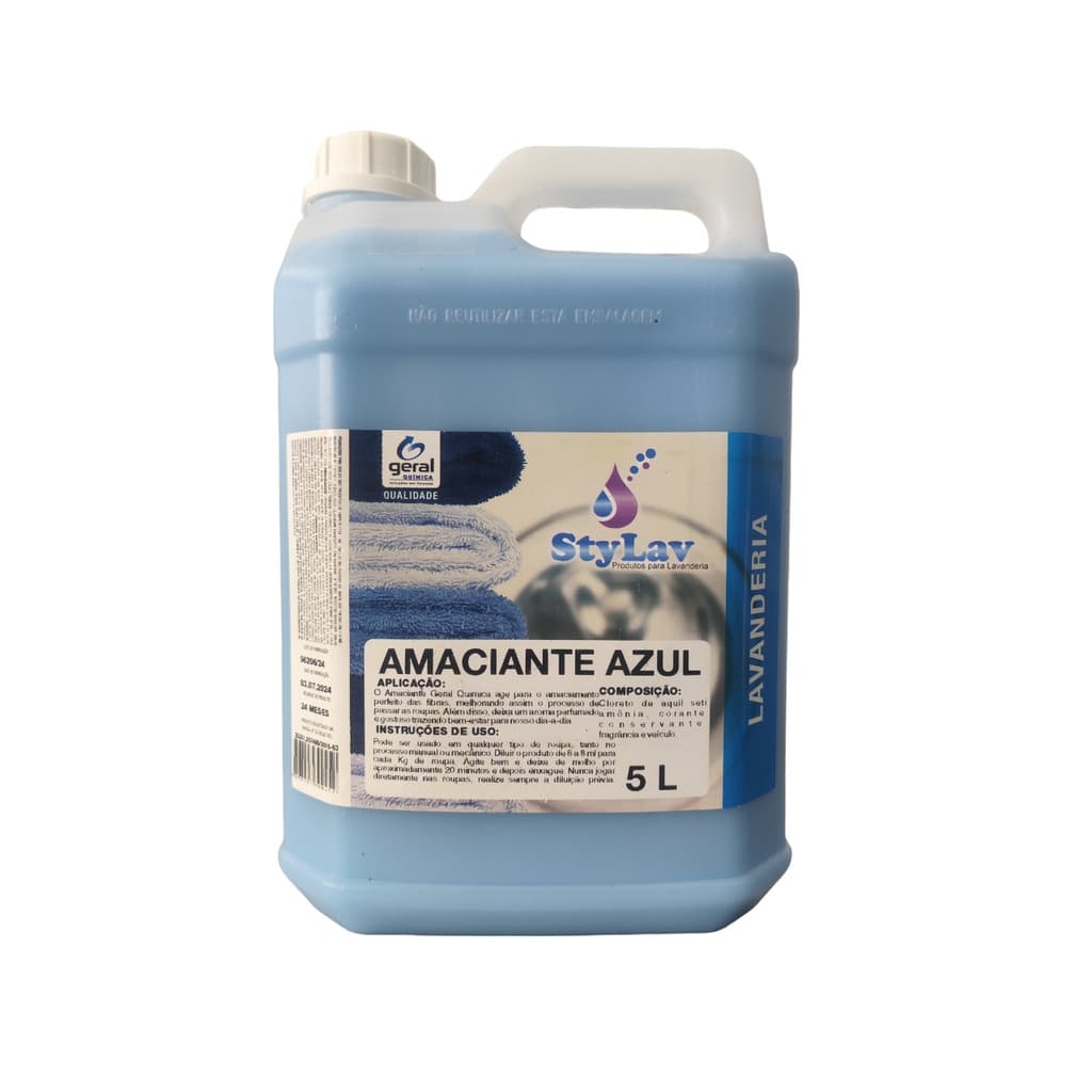 Amaciante De Roupas E Tecidos Perfumado 2 Ou 5 Litros Azul Aroma E Maciez