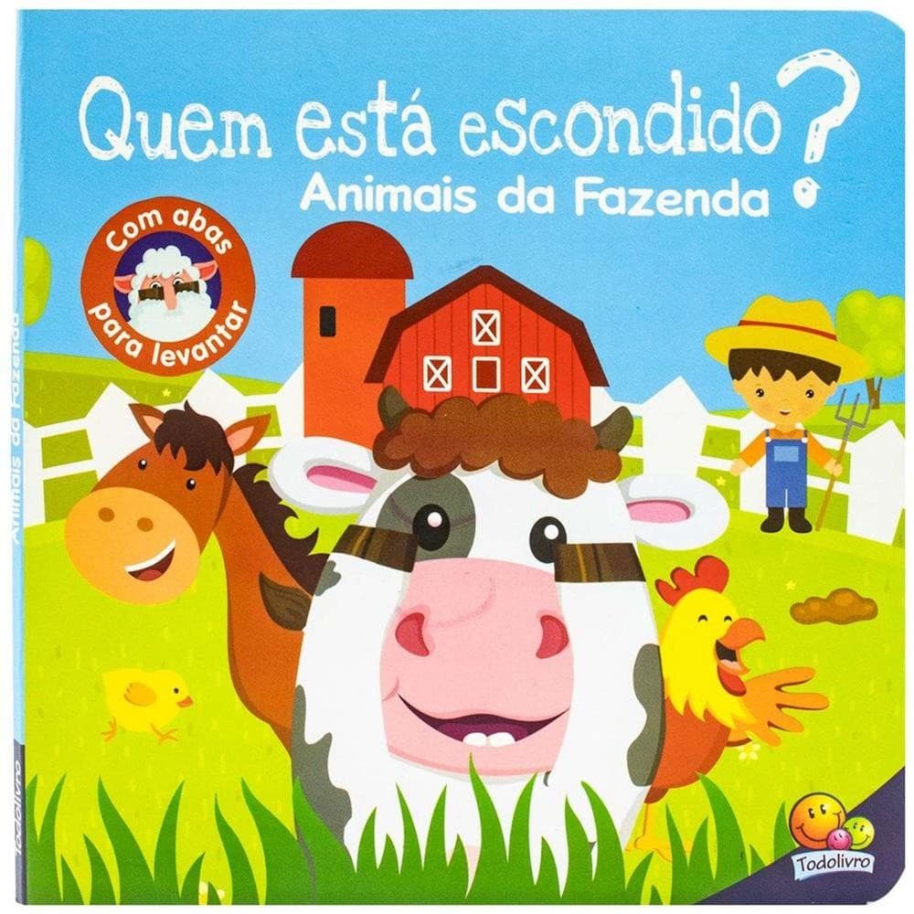 Livro Quem Está Escondido Animais da Fazenda