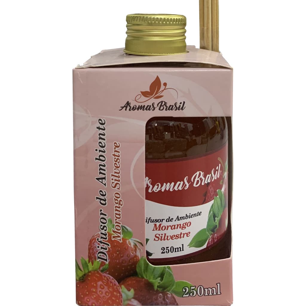 AROMATIZANTE DIFUSOR MORANGO SILVESTRE 250ML AMAZÔNIA AROMAS