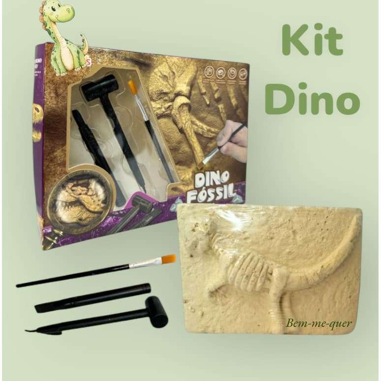 Brinquedo Infantil Kit Escavação Encontrar Fóssil Dinossauro Criativo Curioso Criança