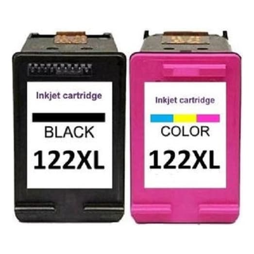 Kit Cartucho Compatível 122 Xl Preto + Colorido 122xl