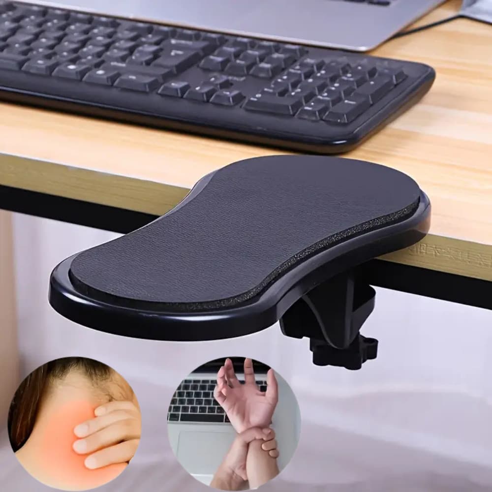 Suporte Apoio Descanso Ergonômico Para Braço Mesa Computador Notebook Acoplável Cadeira Ortopédico