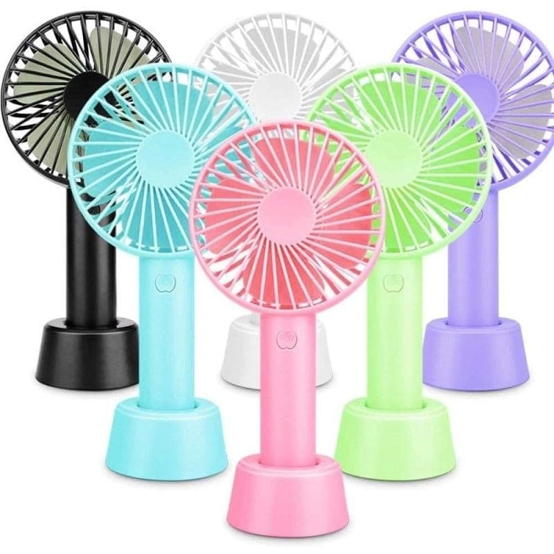 Ventilador Portátil Mini De Mão Mesa Recarregavel Usb Led com cabo