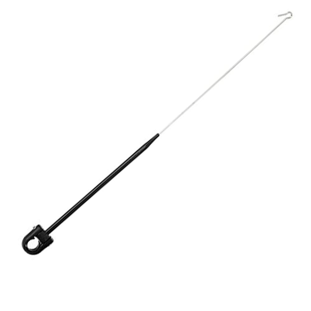 Antena Corta Pipa Moto Retrátil Guidao Aço Inox Preto M11a
