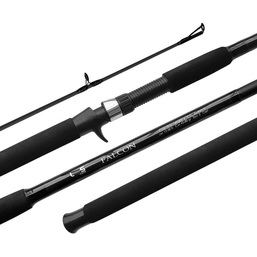 Vara De Pesca para Carretilha Lumis Falcon Pesqueiro 1,80 Metros 30lbs 2 Partes