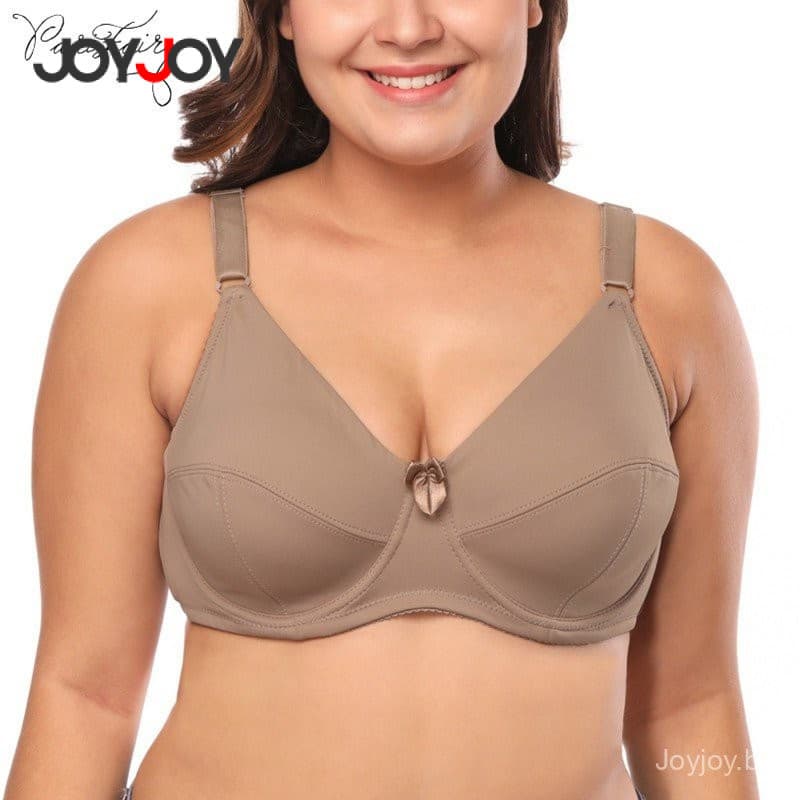 Joyjoy Sutiã Redutor Confortável Plus Size Reforçado Sem Copo, Moda Íntima, Levanta Seio, Tamanhos 42-52