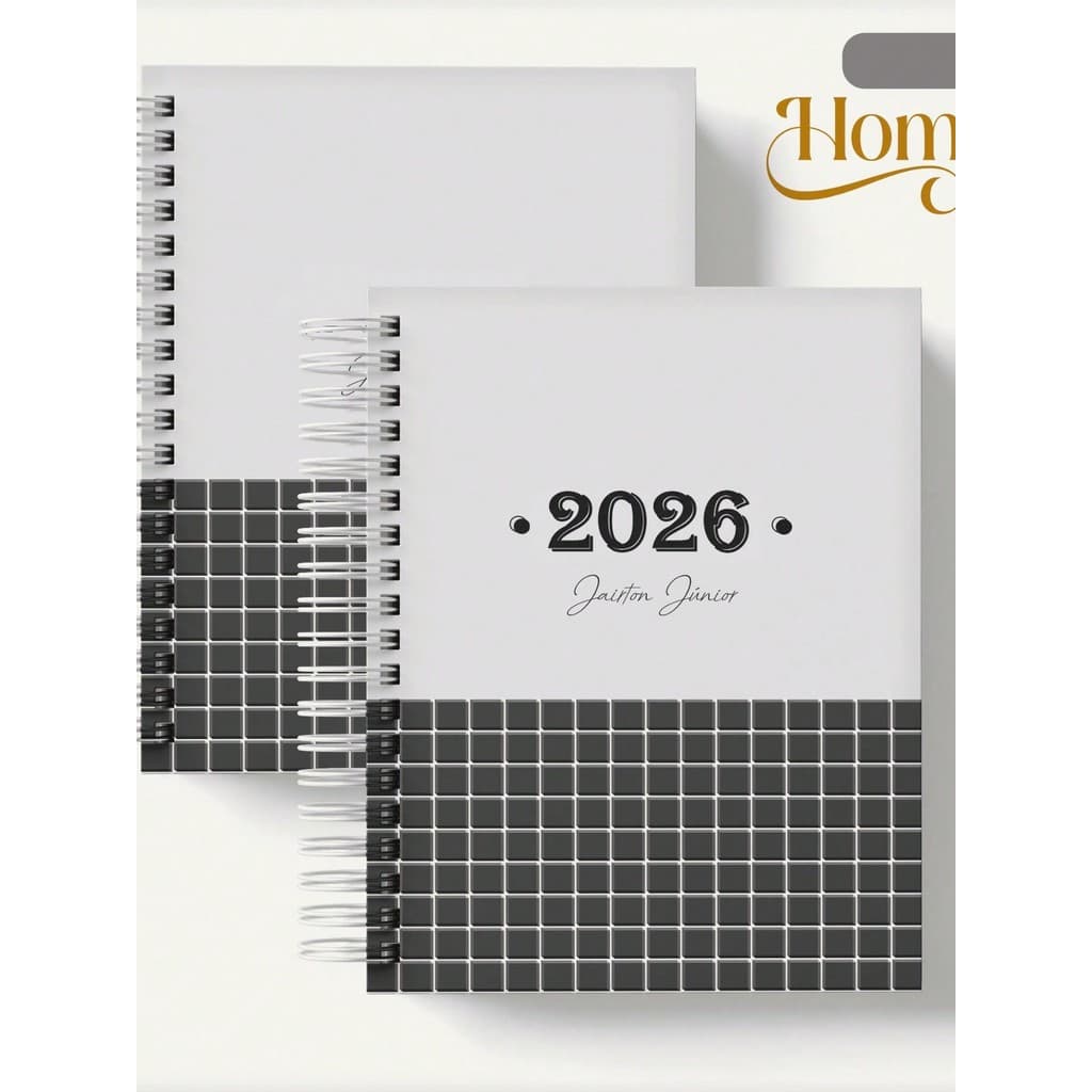 Agenda 2026 - Capa dura coleção Neutra Masculina Feminina