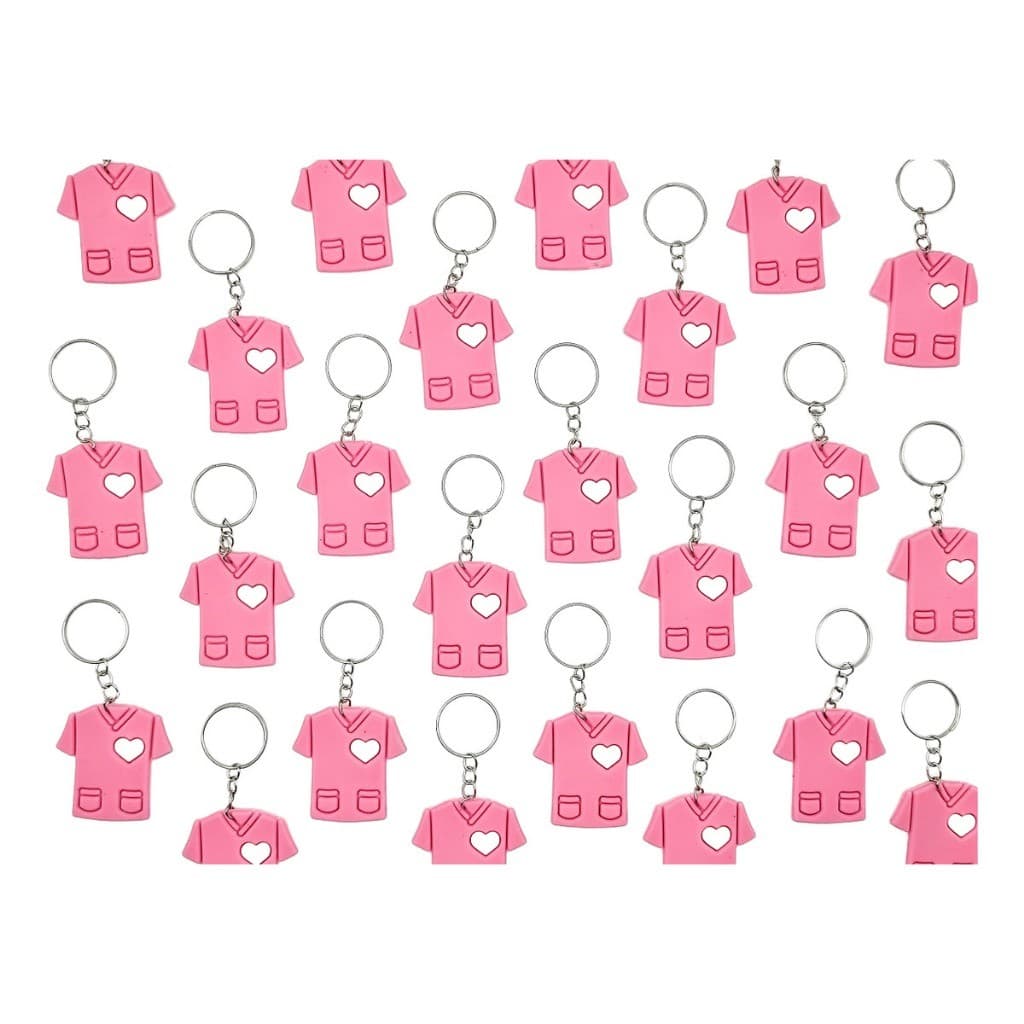Chaveiro Jaleco Rosa 10un Lembrancinha Cliente Consultorio Novo