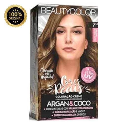 TINTURA PERMANENTE BEAUTY COLOR 7.3 LOURO DOURADO UNIT