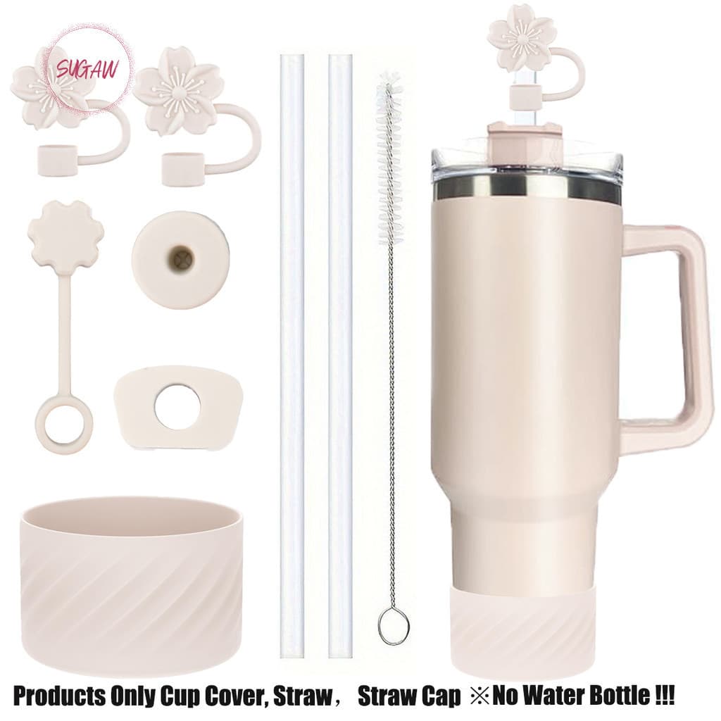 Bota do Silicone da garrafa de água, Canudos de 9mm, Capa de garrafa de água, tampão da Canudo para 1200ml garrafa