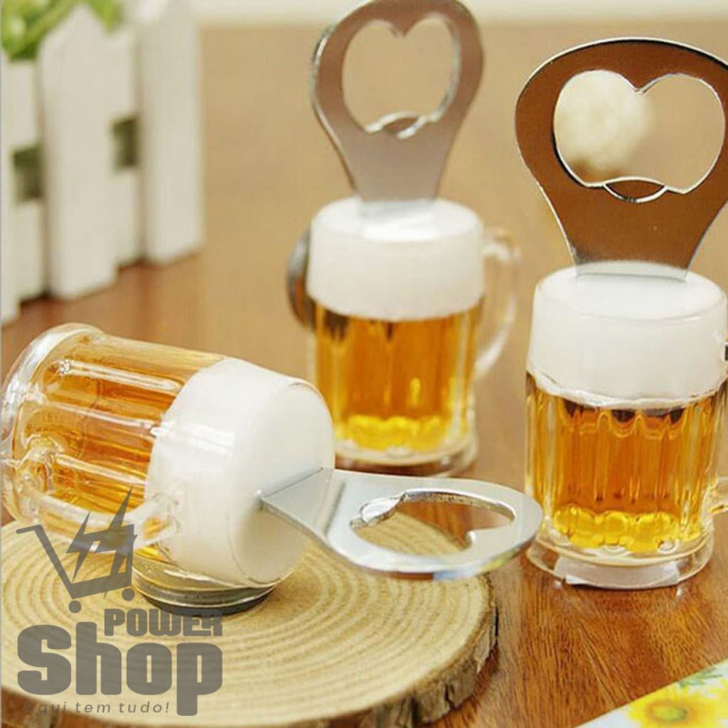 Imã Caneca Cerveja Abridor de Garrafa Lembrancinha Chá de Panela Abridor de Garrafa