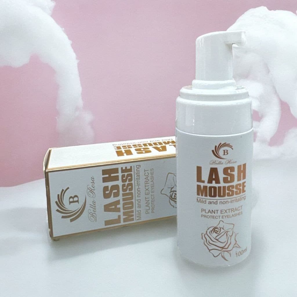 Espuma De Limpeza Bella Rosa Para Cílios Higienizador Pump 100ml bxtech