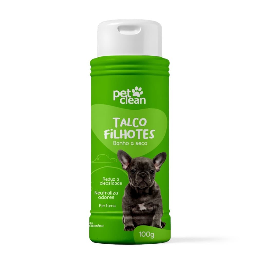TALCO BANHO A SECO FILHOTE PET CLEAN 100 G