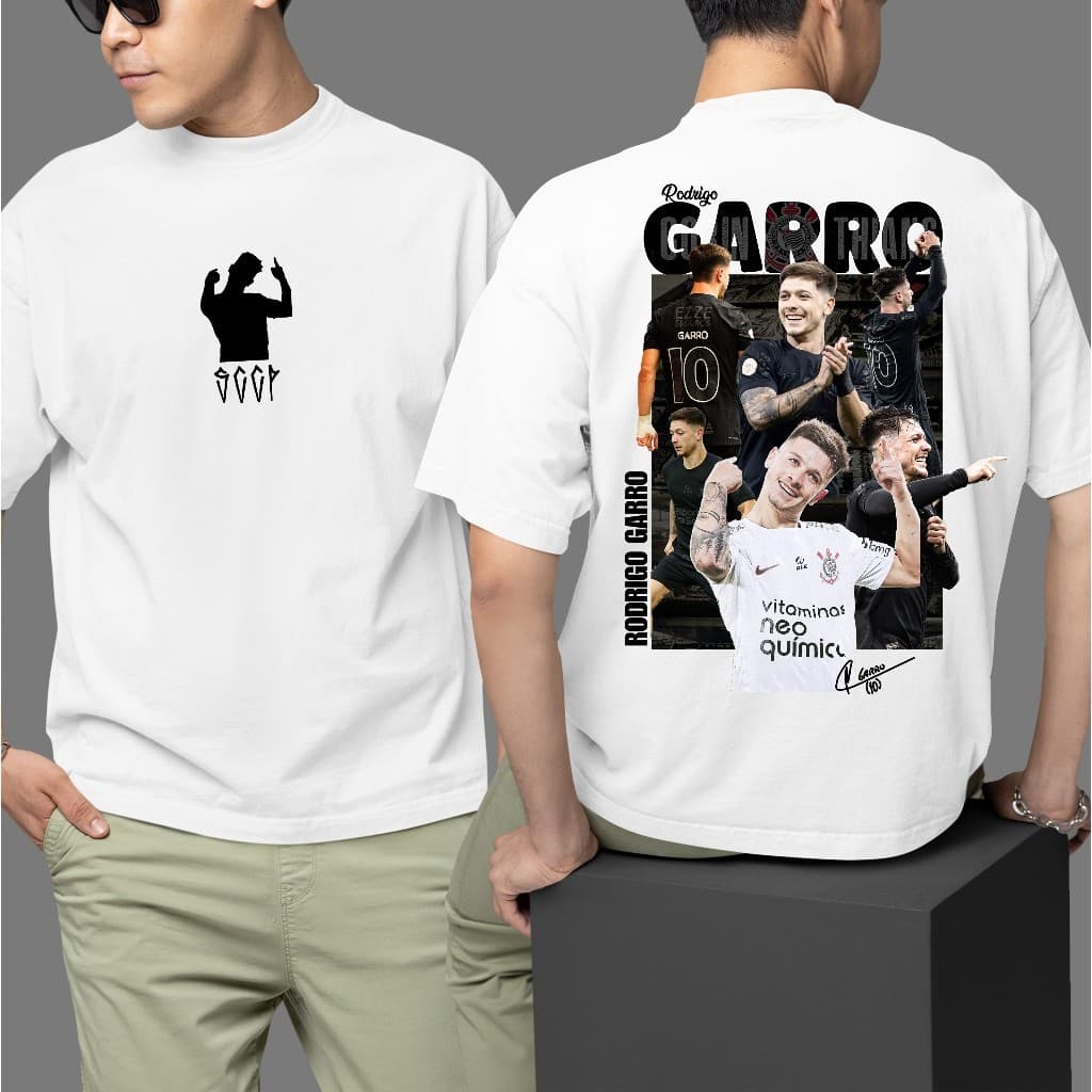 Camiseta Unissex Timâo Camiseta Rodrigo Garro Yuri 100% Algodão Varias Cores Infantil Ao Plus Size