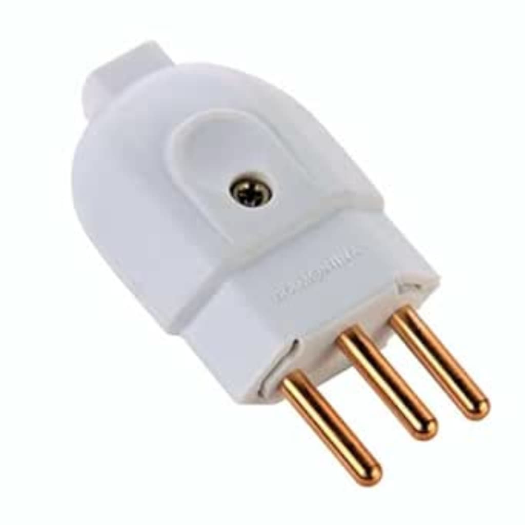 Plugue Macho 2P+T 20A 250V Branco