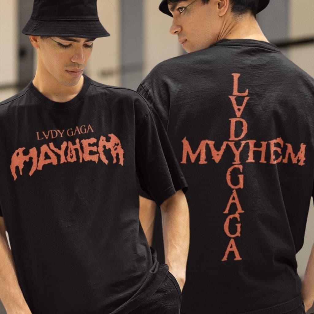 Camiseta Camisa Unissex Lady Gaga Mayhem Tour Brasil 2025