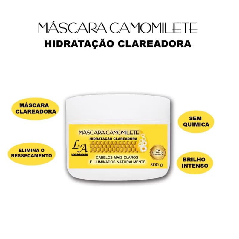 Mascara Hidratação Clareadora Camomilete 300ml