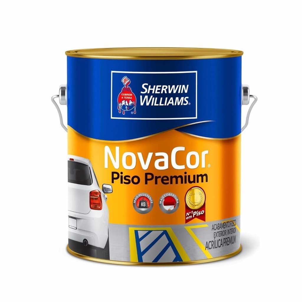 Tinta Piso Premium Novacor Sherwin Williams  3,6l Cores