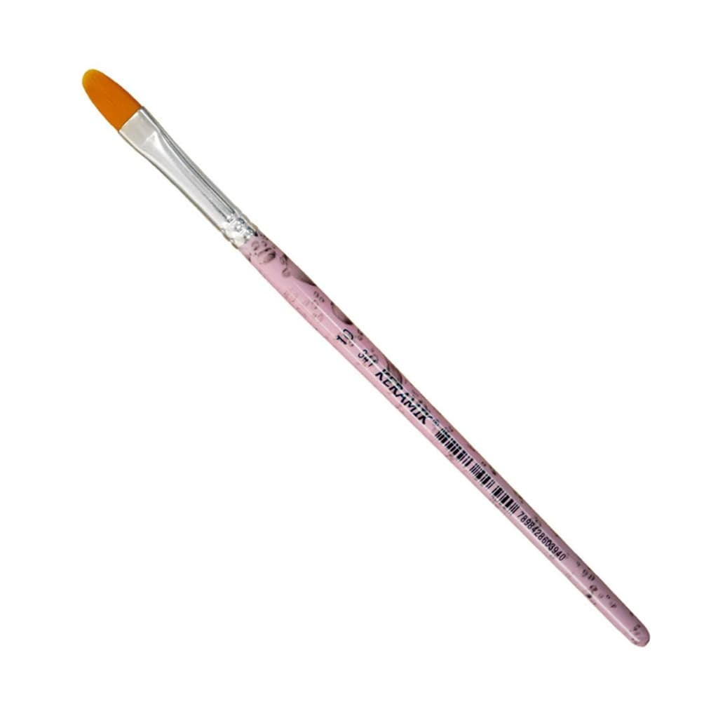 Pincel Keramik Lingua de Gato 341 Pintura Aquarela Acrílica Óleo Artística N10