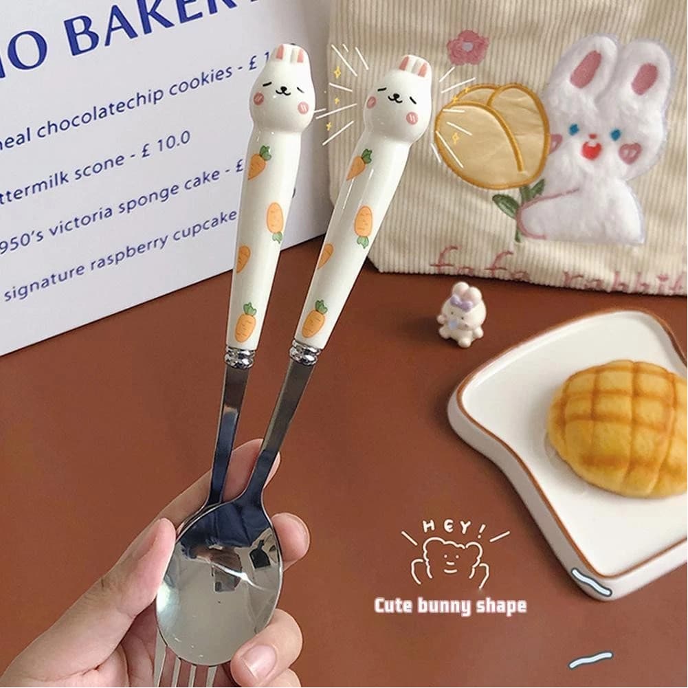 Talheres Infantil Aço Inox Colher Garfo Kit Com Estojo Bichos Versátil