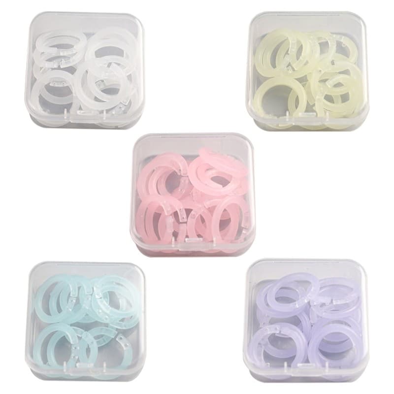 BTF 100 Peças De Anéis De Pasta Coloridos Removíveis Com 15 Mm De Diâmetro Para Cartão Flash