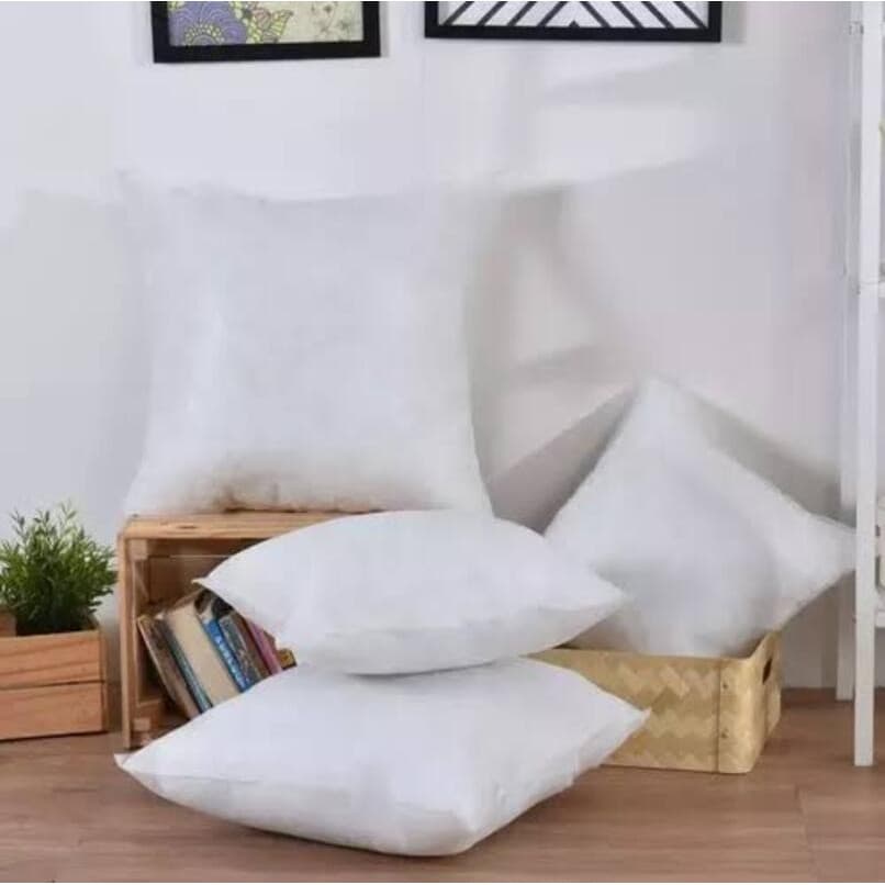 Kit 4 Refil Enchimento de Almofada Cheia 45x45cm com Fibra Ecológica Sustentável